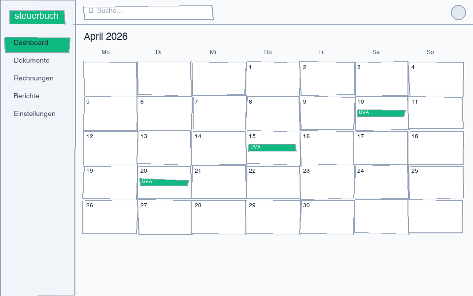 Calendar view